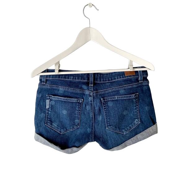 Paige Polka Dot Jean Shorts Size 27 - Picture 2 of 4